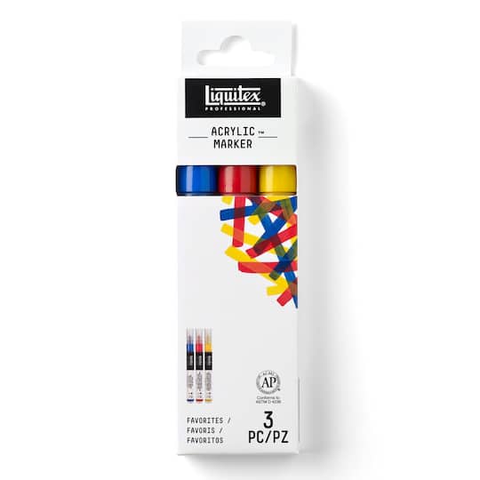 Liquitex&#xAE; Professional Fine Paint Marker 3 Color Set, Primary